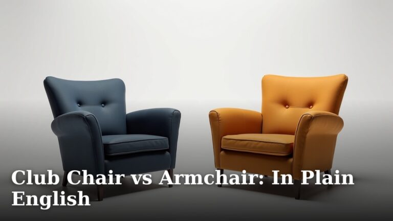 Club Chair vs Armchair: In Plain English