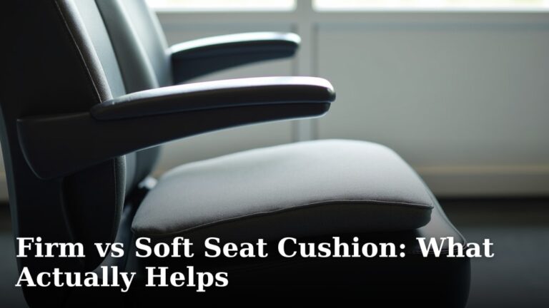 Firm vs Soft Seat Cushion: What Actually Helps