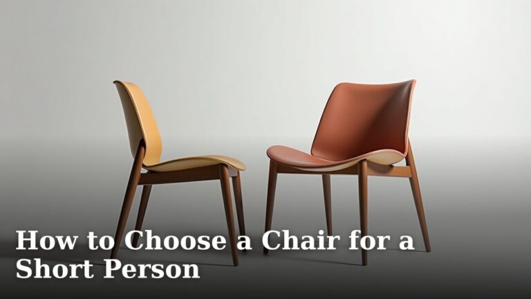 How to Choose a Chair for a Short Person
