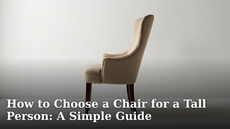 How to Choose a Chair for a Tall Person: A Simple Guide