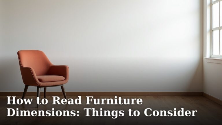 How to Read Furniture Dimensions: Things to Consider