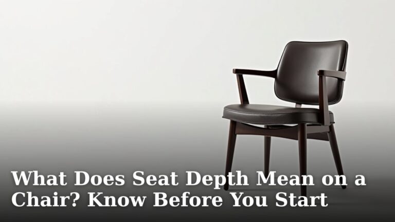 What Does Seat Depth Mean on a Chair? Know Before You Start