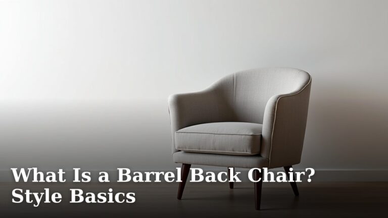 What Is a Barrel Back Chair? Style Basics