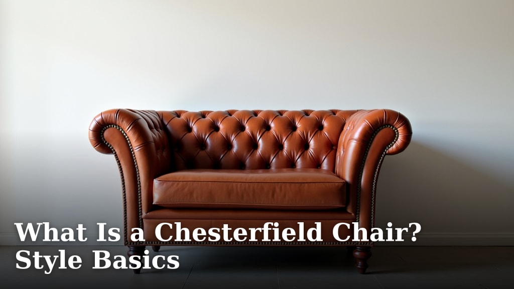 What Is a Chesterfield Chair? Style Basics