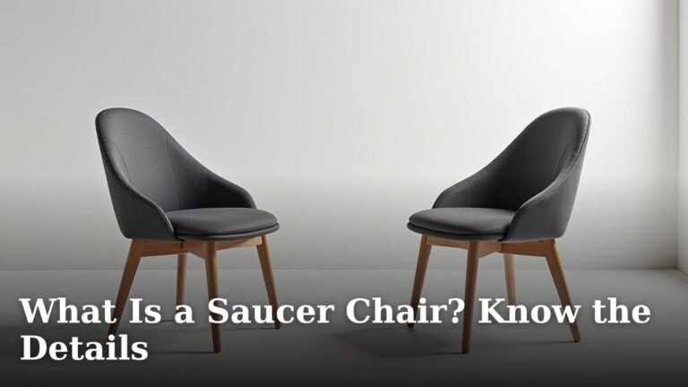 What Is a Saucer Chair? Know the Details