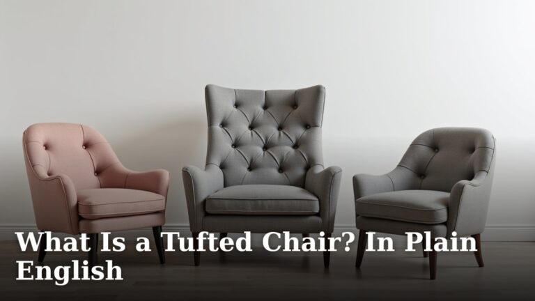 What Is a Tufted Chair? In Plain English