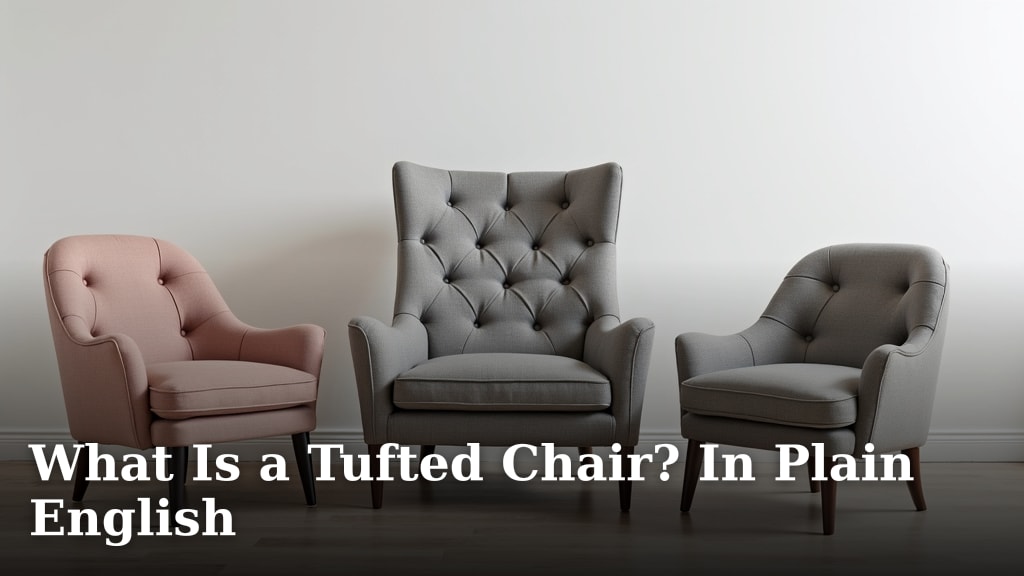 What Is a Tufted Chair? In Plain English