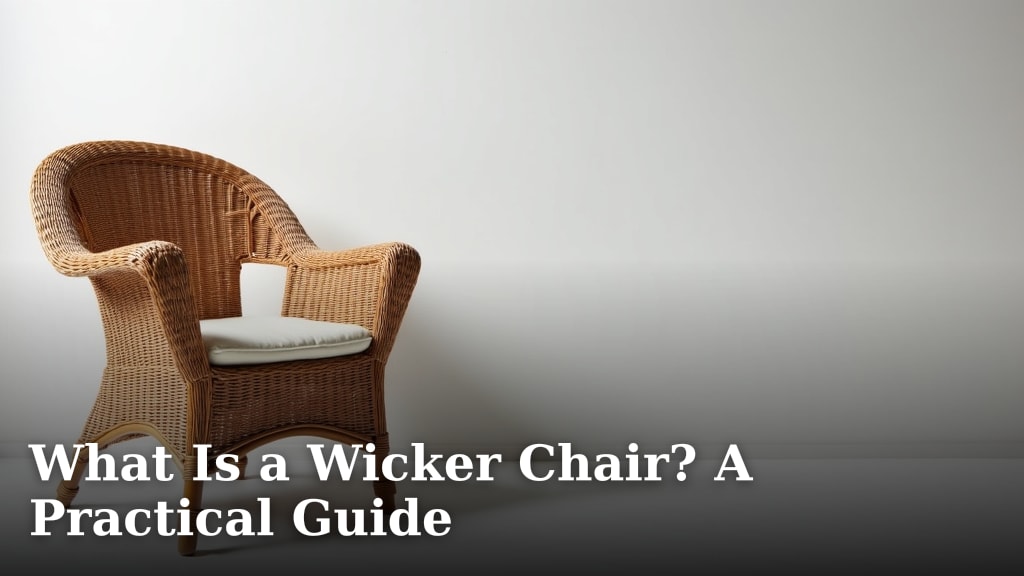 What Is a Wicker Chair? A Practical Guide
